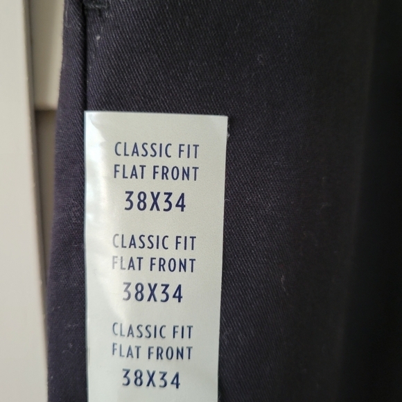 Croft & Barrow Classic-Fit Easy-Care Stretch Flat-Front Khaki Pants Men's 38x34 - Picture 8 of 10